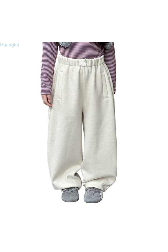 Boys Casual Pants For Autumn Winter Soft Comfortable Warm Lined Trousers With able Korean Style Boys Joggers Cargo Pants