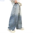 thumbnail image 1 of Huanglei Boys Casual Pants With Elastic Waist And Durable Fabric For Everyday Play ，Boys Denim Long Pants /Size 5-6 Years(Light Gray), 1 of 4