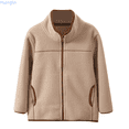thumbnail image 1 of Huanglei Boys Fleece Jacket For Autumn And Winter Warm Stand Collar Zipper Pockets Comfortable Casual Outerwear Coats For Kids Youth Children Water-Resistant Coats 13-14 Years, 1 of 6