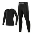 thumbnail image 1 of Huanglei Boys Girls Base Layer Athletic Compression Leggings And Shirts Thermal Underwear Set Running Pants Tights 2-3 Years, 1 of 7