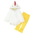thumbnail image 1 of Huanglei Boys Girls Chicken Animal Hooded Romper Bodysuits Pants Outfits 18-24 Months, 1 of 9