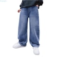 thumbnail image 1 of Huanglei Boys' Jeans With Elastic Waistband Children's Spring/Autumn Denim Trousers Baggy Jeans Cargo Trousers, 1 of 5