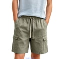 thumbnail image 1 of Huanglei Boys Shorts Casual Pull On Elastic Waist Summer Beach Shorts For Teen Athletic Joggers ,5-6 Years ,Green, 1 of 5