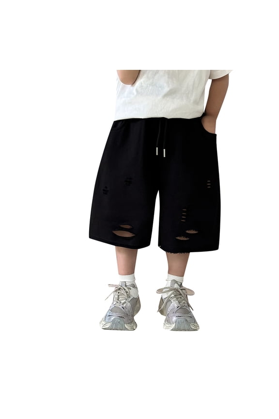 Boys Summer Casual Mid Length Pants With Pockets Comfortable Everyday Wear For Toddlers To Preteens Ages 1 12 Boys Sweatpants Joggers