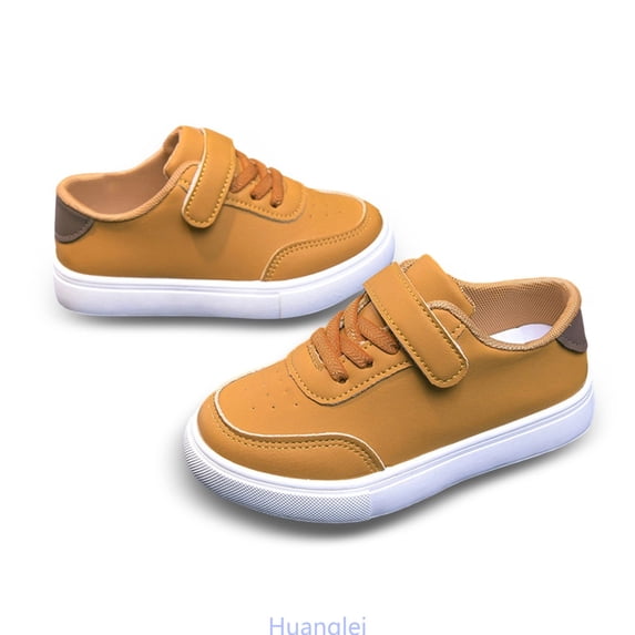 Huanglei Breathable Barefoot Sneakers For Kids Flexible Sole Wide Toe Lightweight Athletic Shoes For Boys And Girls , Size 7 ,Yellow