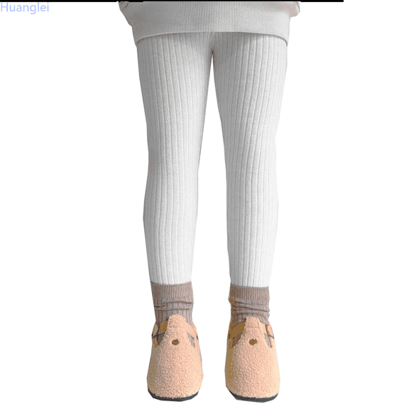 Huanglei Children Thermal Pants Girls Casual Leggings Fashion Slim Fit Pants For Babies Girls Trousers 4-5 Years