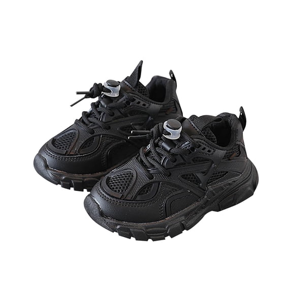 Huanglei Children's Running Shoes Boys Double Mesh Sneakers Breathable White Shoes Casual Shoes Spring And Autumn