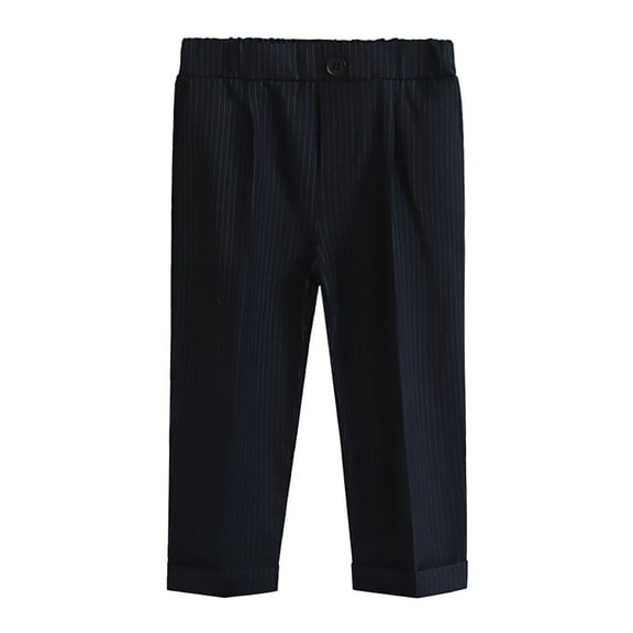 Huanglei Children's Solid Color Suit Pants For Boys School Trousers For Elementary School Kids Casual Long Pants Lightweight Jogger Pants6-7 Years