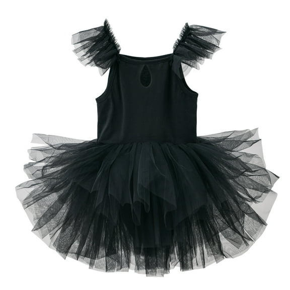 Huanglei Children's Tutu Dress For Performance And Solid Color Personality Sleeveless Dress For Girls