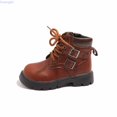 thumbnail image 1 of Huanglei Fashion Soft Sole Short Boots For Girls British Style Comfortable Leather Children's Footwear, 1 of 6