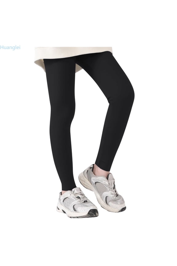 Girls Athletic Leggings Kids Dance Running Yoga Pants Workout Dance Tights Loose Bottom Trousers