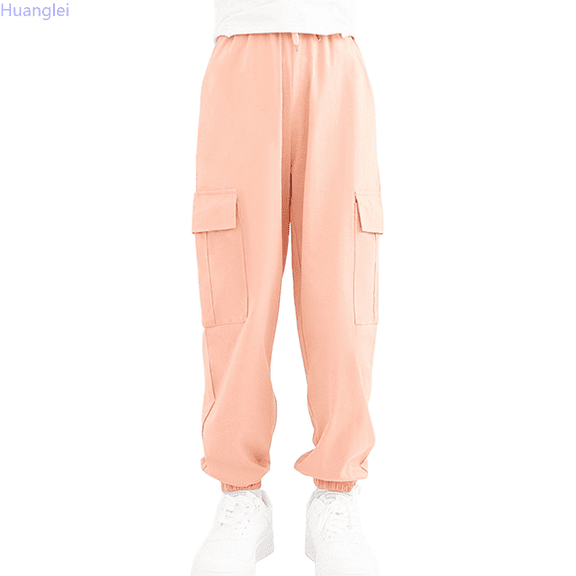 Huanglei Girls' Autumn Style Leggings Pants Sports Elastic Children's Pants Baby's Boys Pants Boys Sweatpants Joggers 9-10 Years