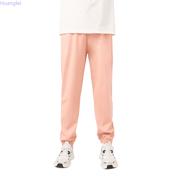 Huanglei Girls' Autumn Style Leggings Pants Sports Elastic Children's Pants Baby's Boys Pants Loose Long Trousers 5-6 Years