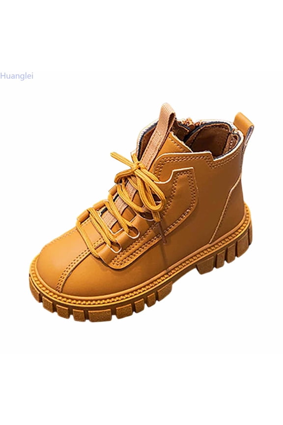 Girls Boots Autumn Winter British Style Lace Up Sole Versatile Short Boots For Girls Fashionable And Comfortable Design For All Seasons
