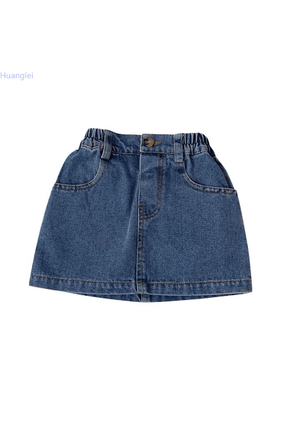 Girls Denim Skirts Place Baby Toddler Girls Denim Skirt Ripped Distressed Ra Trim Denim Skirt Girls Uniform Skirts 12-18 Months