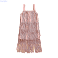 thumbnail image 1 of Huanglei Girls Flapper Dress Sequins Fringe Latin Dance Dress Tassel Tango Dress Casual Holiday Dresses 3-4 Years, 1 of 4
