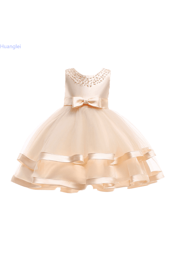Girls Flower Dresses For Wedding Party Pageant Princess Dress Girls Summer Dresses 3-4 Years