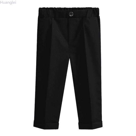 Huanglei Girls Formal Dress Pants Classic Trousers School Performance Wear Casual Comfortable Long Pants For Everyday Outfits Girls Trousers 3-4 Years