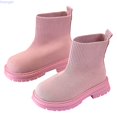 thumbnail image 1 of Huanglei Girls Knit Ankle Boots Stretch Elastic Comfortable Casual Winter Booties For Toddler Youth Kids, 1 of 6