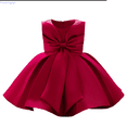 thumbnail image 1 of Huanglei Girls' Oversized Bowknot Party Dress Flower Girl Tutu Dress For Weddings & Girls Summer Dresses 9-12 Months, 1 of 5