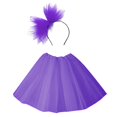 thumbnail image 1 of Huanglei Girls' Tutu Skirt Children's Ballet Tutu For Parties & Performance Half Skirt With Headband Set, 1 of 2