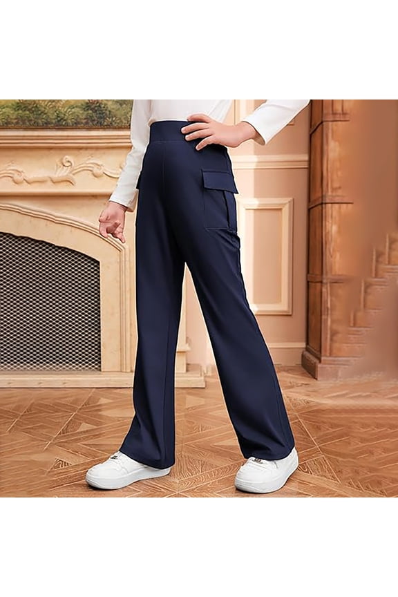 Girls Uniformss Pants Teen School Flare Flared Trousers Size 6 15 Years