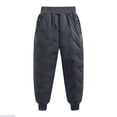 thumbnail image 1 of Huanglei Girs Snow Pants Winter Lined Hiking Pants Drawstring Joggers Casual Fall Sets ,M ,Gray, 1 of 3