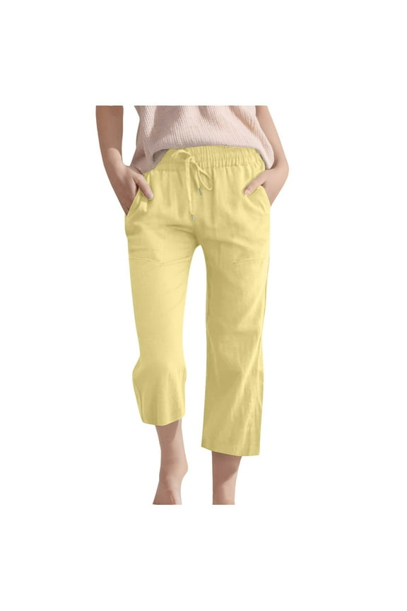 Kids Comfortable High Waisted Wide Leg Pants Drawstring Elastic Trousers Comfy Straight Leg Long Pants With Pockets Casual Trousers
