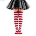 thumbnail image 1 of Huanglei Kids Over The Knee Striped Socks For Little Soft Ribbed Crew 6 To 12 (), 1 of 4