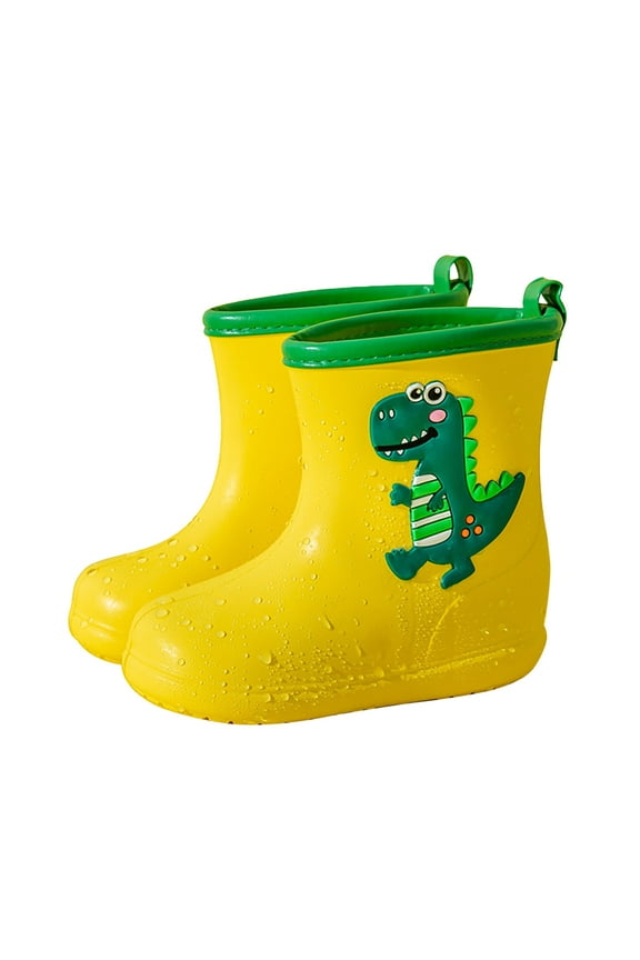 Kids Shoes Short Rain Boots For Kids Go To School Ankle Rainboot Slip On Garden Boot Rubber Shoes