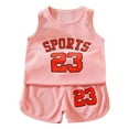 thumbnail image 1 of Huanglei Kids Summer Basketball Set For Boys And Girls Mesh Vest And Shorts Sportswear Lightweight Outfit For Toddlers, 1 of 3