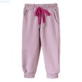 thumbnail image 1 of Huanglei Kids Sweatpants Boys And Girls Soft Casual Straight Leg Athletic Pants With Drawstring And Pockets Girls Cargo Pants, 1 of 4
