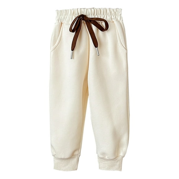 Huanglei Kids Sweatpants Boys And Girls Soft Casual Straight Leg Athletic Pants With Drawstring And Pockets