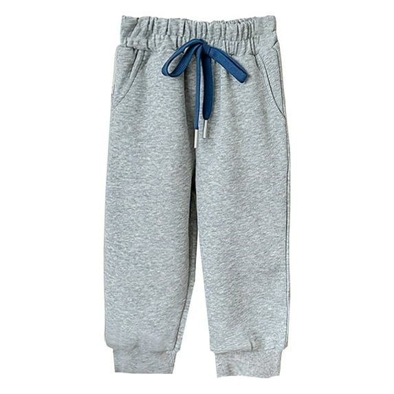 Huanglei Kids Sweatpants Boys And Girls Soft Casual Straight Leg Athletic Pants With Drawstring And Pockets