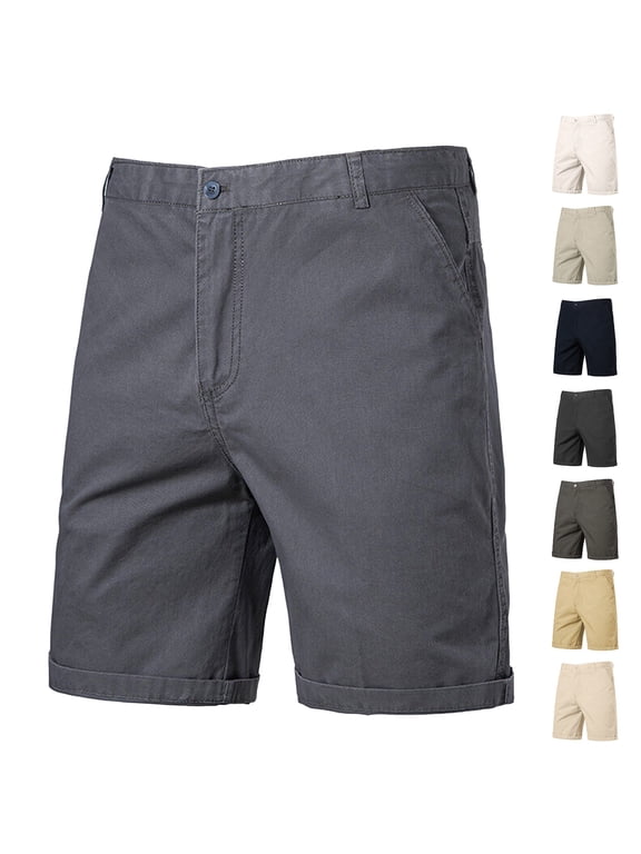 Men's Casual Shorts ,Men's Loose Fit Casual Cargo Shorts Summer Outdoor Plus Size (Green ,Size 29)