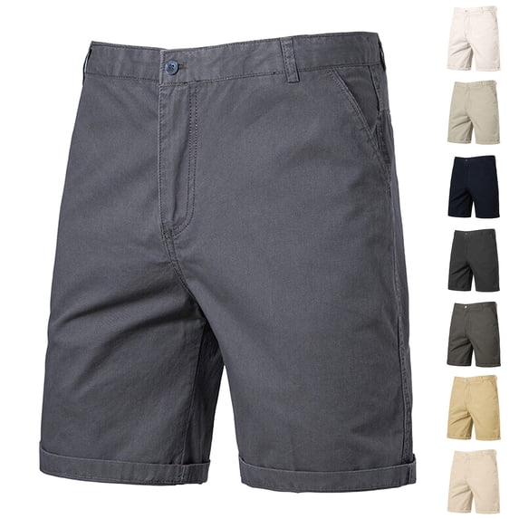 Huanglei Men's Casual Shorts ,Men's Loose Fit Casual Cargo Shorts Summer Outdoor Plus Size (Yellow ,Size 31)