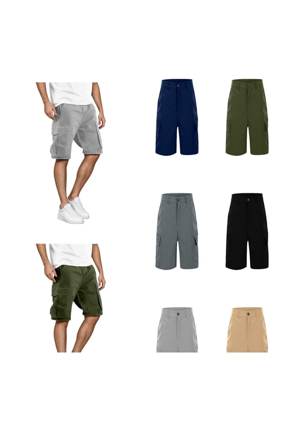 Men's Casual Shorts ,Mens Spring Summer Casual Shorts Pants Patchwork Sports Beach With Pockets (Green ,Medium)