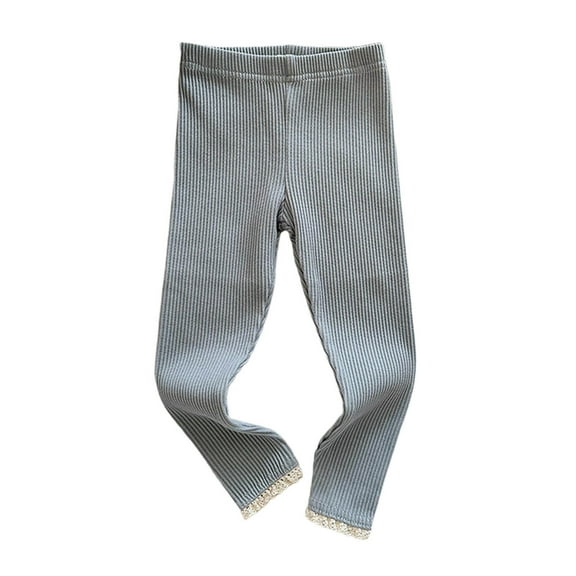 Huanglei Micro Flare Pants Girl's Stretch Outer Layer Leggings Jogger Trousers 6-7 Years