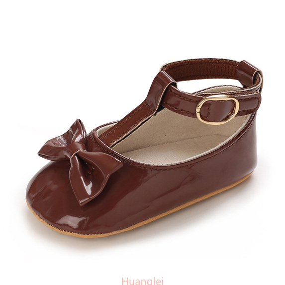 Huanglei Party Flats Shoes ,5 Infant ,Brown
