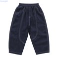 thumbnail image 1 of Huanglei Stretchy Denim Boys Pants Summer Straight Lit Everyday Wear For Toddlers And Kids ，School Ready Denim Pants /Size 3-4 Years(Dark Blue), 1 of 4