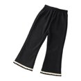 thumbnail image 1 of Huanglei Thermal Leggings For Girls Flared Trousers Stretch Flared Winter Warm Trousers For Children And Toddlers, 1 of 4