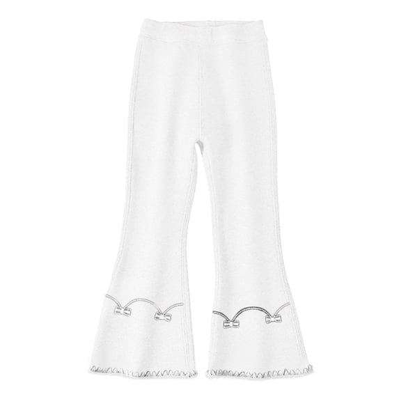Huanglei Thermal Leggings For Girls Flared Trousers Stretch Flared Winter Warm Trousers For Children And Toddlers