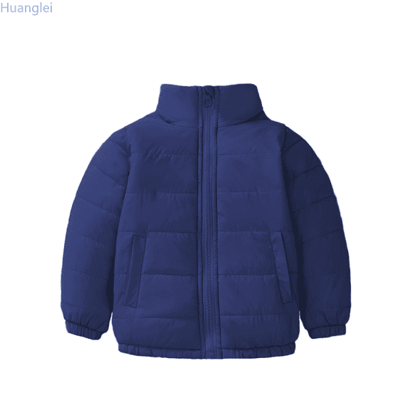 Huanglei Toddler Boys Girls Winter Coat Hooded Jacket Wear Thicken Windproof Zipper Warm Outwear Winter Warm Coat 4-5 Years