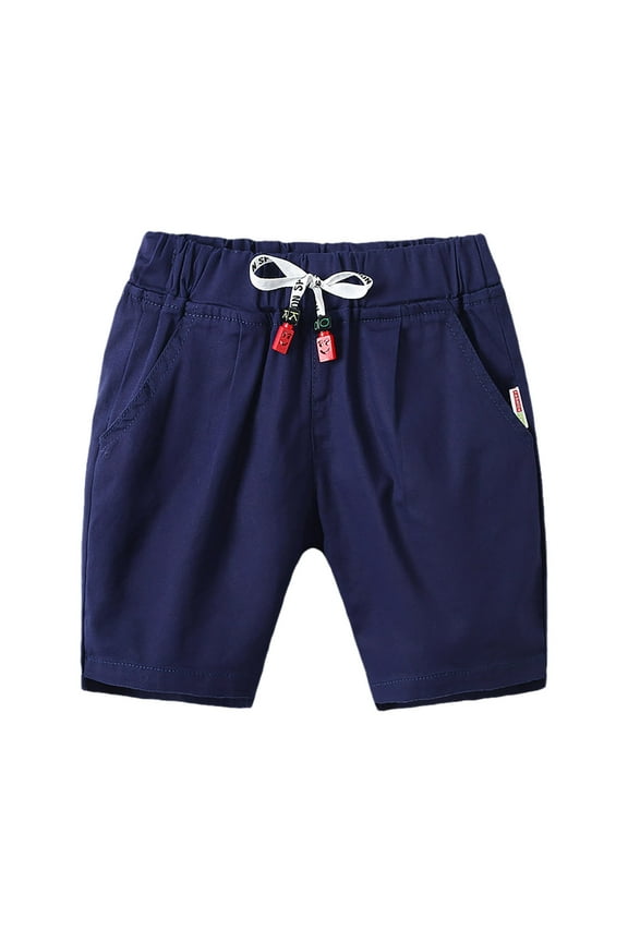 Toddler Boys' Loose Fit Casual Shorts Breathable 5 Point Play Pants For Everyday Outdoor Activities Boy's Cargo Joggers Pants