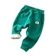 thumbnail image 1 of Huanglei Toddler Kids Baby Girls Boys Pants Athletic Active Jogger Pants Sweatpants Lined Thick Winter Warm Long Bottoms Trousers, 1 of 3