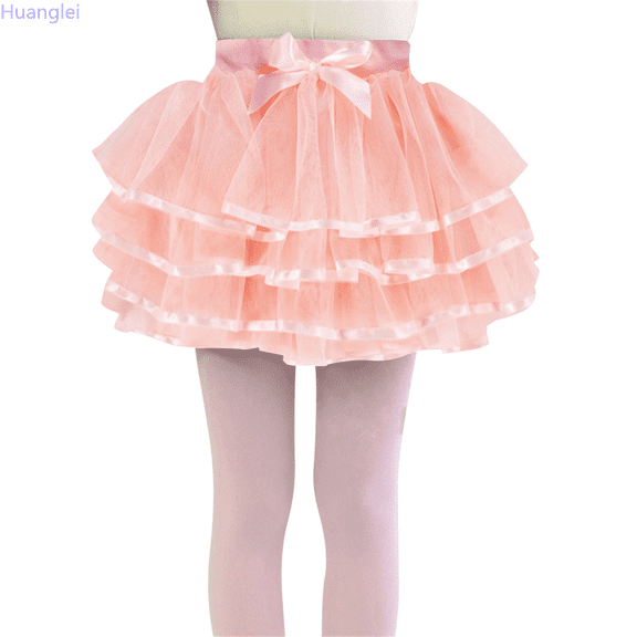Huanglei Toddler Kids Solid Tutu Tiered Skirt Party Skirt Layered Skirt For Little Girls 1 10 Years Skirts for Girls 3-4 Years