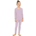 thumbnail image 1 of Huanglei Warm Underwear Set Big Children Girls Base Long Girls Winter Warm Underwear Comfortable Breathable Thick Autumn And Winter 4-5 Years, 1 of 7