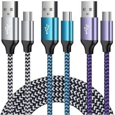 Huangting 3Pack Fast Charger Cable USB Type C 3.3FT for Samsung Galaxy A36/A16 5G/A26/A56/A06/S25 Ultra/A25/S24 FE/A15/A35/S23, Phone Charger Cord for Pixel 9 8a 7