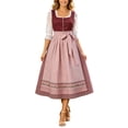 thumbnail image 1 of Huangx Women Oktoberfest Dress - Halloween Dirndl Dress with Embroidery, German Beer Dress for Oktoberfest Party Carnival and Dress Up Wine XXXXXL, 1 of 4