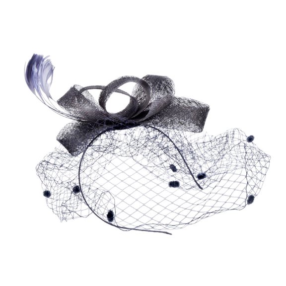 Huangxinggg Fashion Women Fascinator Mesh Hat Ribbons And Wedding Party Hat Summer Hut